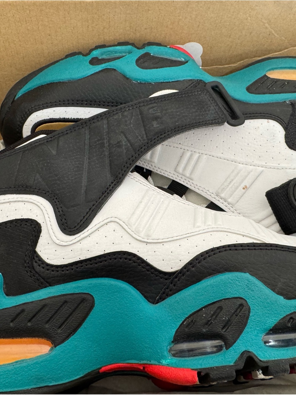 Nike Teal Black White Athletic Strap Sneakers